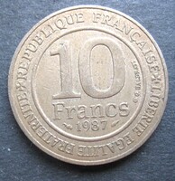 Francia Capeting Dinasztia emlék 10 frank 1987 (AT54)