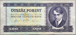 500 Forint 1990, F+.