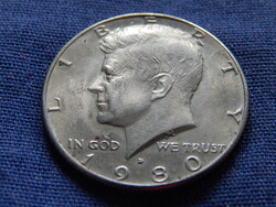 USA Kennedy Half Dollar 1980 D