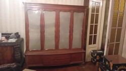 Four-door glass cabinet, vitrine