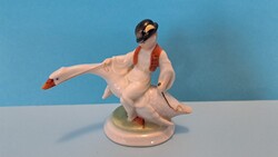 Herendi porcelán Ludas Matyi eladó ! Ingyen posta ! 7 cm × 7 cm !