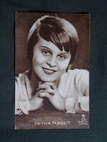 Képeslap,film,mozi,művészet,Színházi élet melléklet,Dayka Margit színésznő,1930-