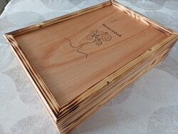 Tolótetős 3 palackos fadoboz