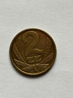 Lengyelország, lengyel 2 zloty érme, 1980