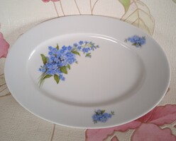 Nefelejcs mintás, virágos kínáló tányér Leuchtenburg