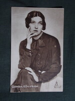 Képeslap,film,mozi,művészet,Színházi élet melléklet,Gombaszögi Frida színésznő,1930-