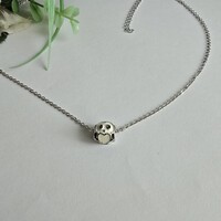 Tűzzománcos pandamacit ábrázoló gyöngy díszes nyaklánc