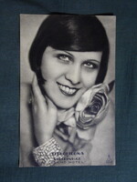 Képeslap,film,mozi,művészet,Színházi élet melléklet,Titkos Ilona színésznő,1930-
