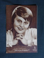 Képeslap,film,mozi,művészet,Színházi élet melléklet,Dayka Margit színésznő,1930-
