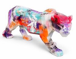 Daluxe Art – „1999 • Chromatic Panther” | Egyedi Pop Art Párducszobor (1/1), Kézzel Aláírt, 2024