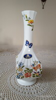 Aynsley porcelán pillangós,virágos váza
