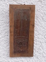 Miskolci tv torony réz fali dísz