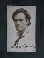 Képeslap,film,mozi,művészet,Beregi Oszkár színész,1910-