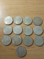 Svédország 2 Korona 1952-1966 13db  ezüst 400/1000. /585/