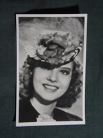 Képeslap,film,mozi,művészet,filmbolt,Szeleczky Zita színésznő,1940-