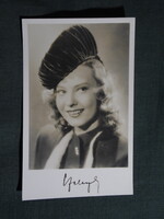 Képeslap,film,mozi,művészet,Szeleczky Zita színésznő,1940-