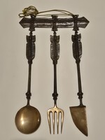 Papp Zoltán baglyos bronz falidísz