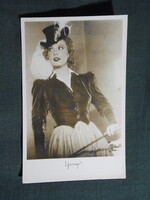 Képeslap,film,mozi,művészet,Szeleczky Zita színésznő,1940-