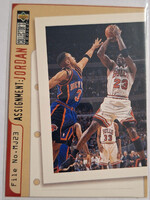 Michael Jordan NBA Collectors Choice Assigment:Jordan (John Starks) 1996 kosárlabdakártya