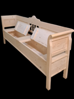 Natur népi  lóca, karos láda ,,  karfás pad felnyitós karos pad lóca