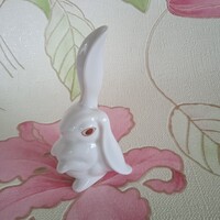 Herendi fehér porcelán nyúl, nyuszi figura