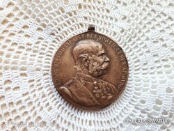 FERENC JÓZSEF MEDÁL 1898-BÓL   KETTŐ FÉLE VÁLTOZAT KÉSZÜLT EBBŐL A MEDÁLBÓL, KATONAI ÉS POLGÁRI.  Me