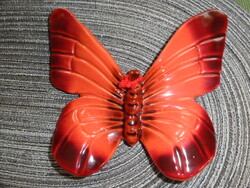 Várkonyi Maréza Piros Pillangó fali kerámia