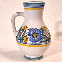 Habán mintás kerámia váza, korsó, kancsó (M=12,5, D=7,5) (47.)