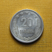 Albánia 1964 20 Qindarka