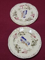 Zsolnay pillangó mintás gyűrűs tálkák 2 db
