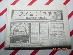 Retro régi reklám hirdetés újság - Expressz Keres-Kínál - 1993. február 6. - Születésnapra.