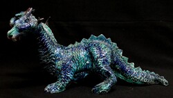 DT/523. 3 fejű sárkány figurális kerámia