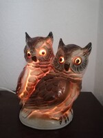 Bagoly kerámia éjjeli lámpa, hangulat lámpa