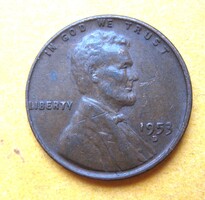 USA 1 cent 1953 D (W112)