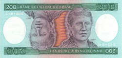 200 cruzeiro cruzeiros 1984 Brazilia UNC