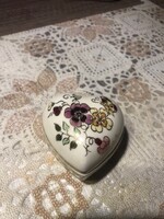 Szív alakú 20e bombonier 12e herndi viktoria mintás 12e herendi Indiai 12e