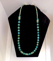 TÜRKIZ AA természetes  ásvány nyaklánc