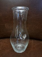 Antik népi üveg, huta szakított tejesüveg, 1800-as évek vége