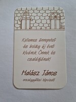 Halász János országgyűlési képviselő 2003. évi kártyanaptár - FIDESZ