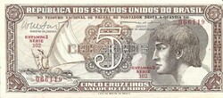 5 cruzeiro cruzeiros 1961-62 Brazilia aUNC