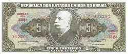 5 cruzeiro cruzeiros 1962 Brazilia aUNC