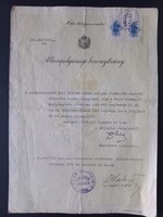 Állampolgársági bizonyítvány Fejér Vármegye, Szolgaegyháza községben szül., Kislángi lakos részére