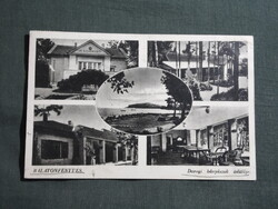 Képeslap,Balatonfenyves,Dorogi bányász üdülő látkép,részlet,Karinger Bp. kiadás,1940-