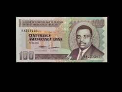 UNC - 100 BURUNDI FRANK - 2024.05.10