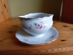 Antik Carl Knoll (Karlovy Vary) áttört porcelán tálka