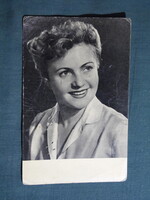 Képeslap,film,mozi,művészet,Zentai Anna színésznő,1957-