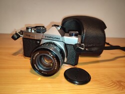 RITKA! Makulátlan TOPCON RE 200 SLR fényképezőgép 55mm F1.7 blende ragad