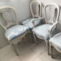 Klasszikus ovális kárpitos étkező garnitúra