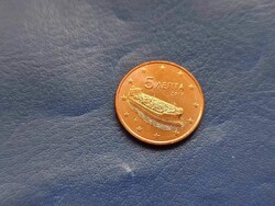 GÖRÖGORSZÁG 5 EURO CENT 2018 HAJÓ ! UNC! RITKA!