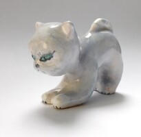 Vintage kerámia figura - morcos cica